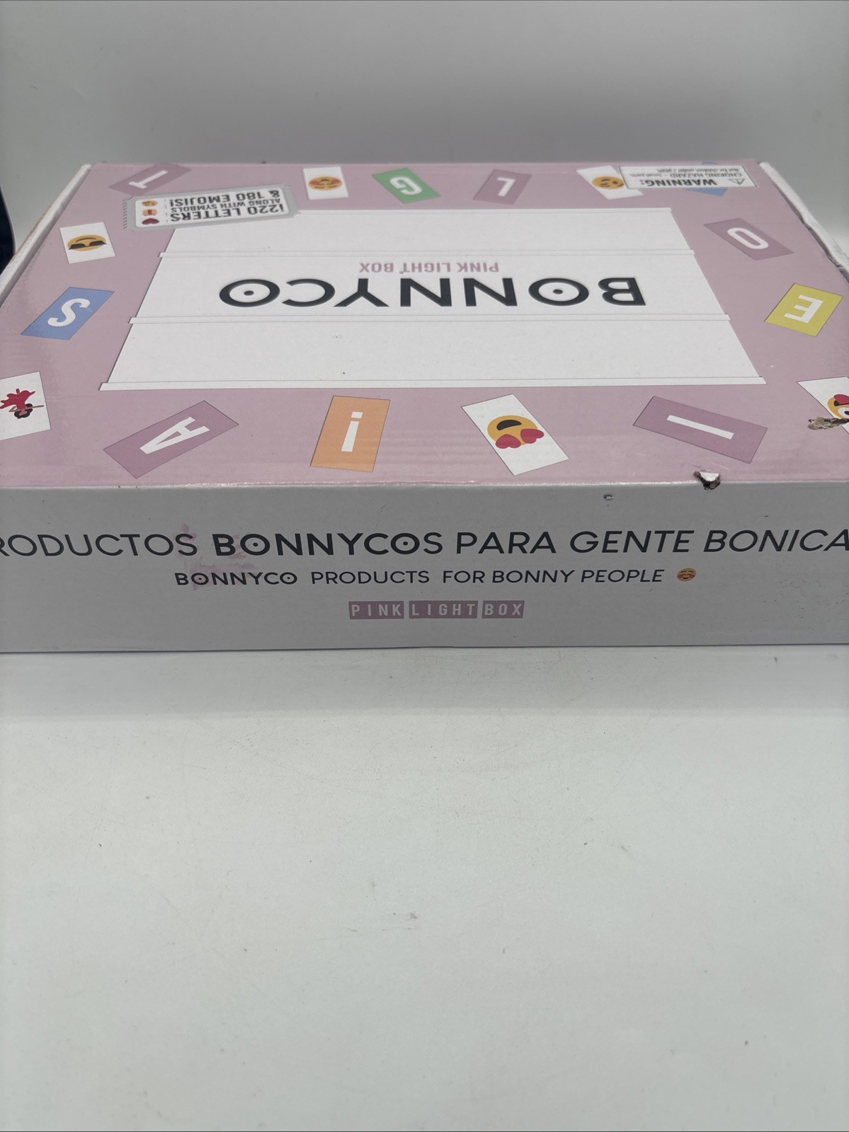 Cinema Light Box W/ 220 Letters & 180 Emojis & 2 Markers – BONNYCO | Pink LED