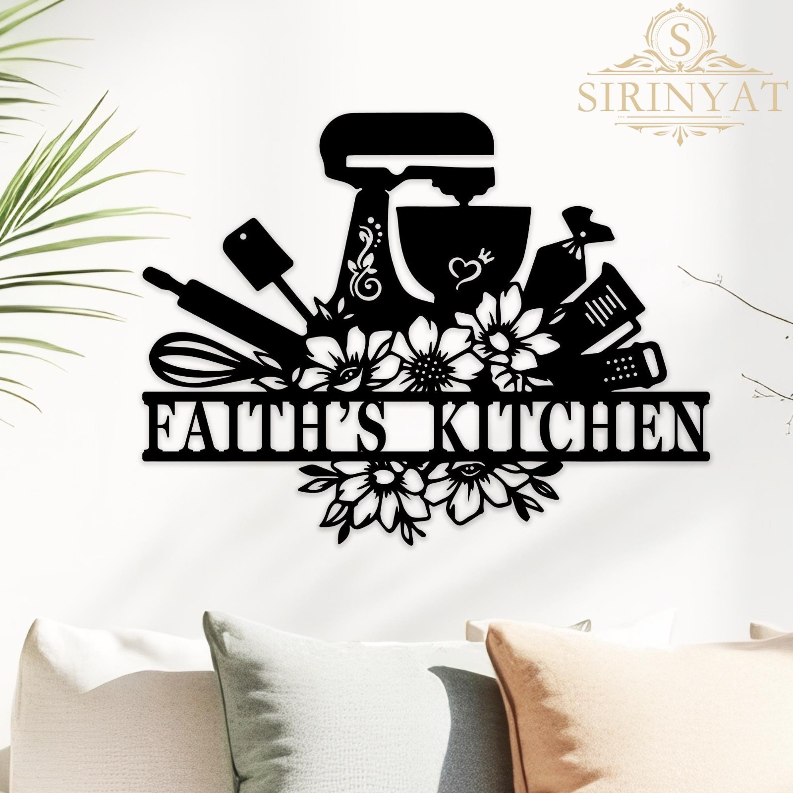 Custom Metal Sign For Kitchen, Gift for Mom,Custom Kitchen Sign Gifts Decor Home