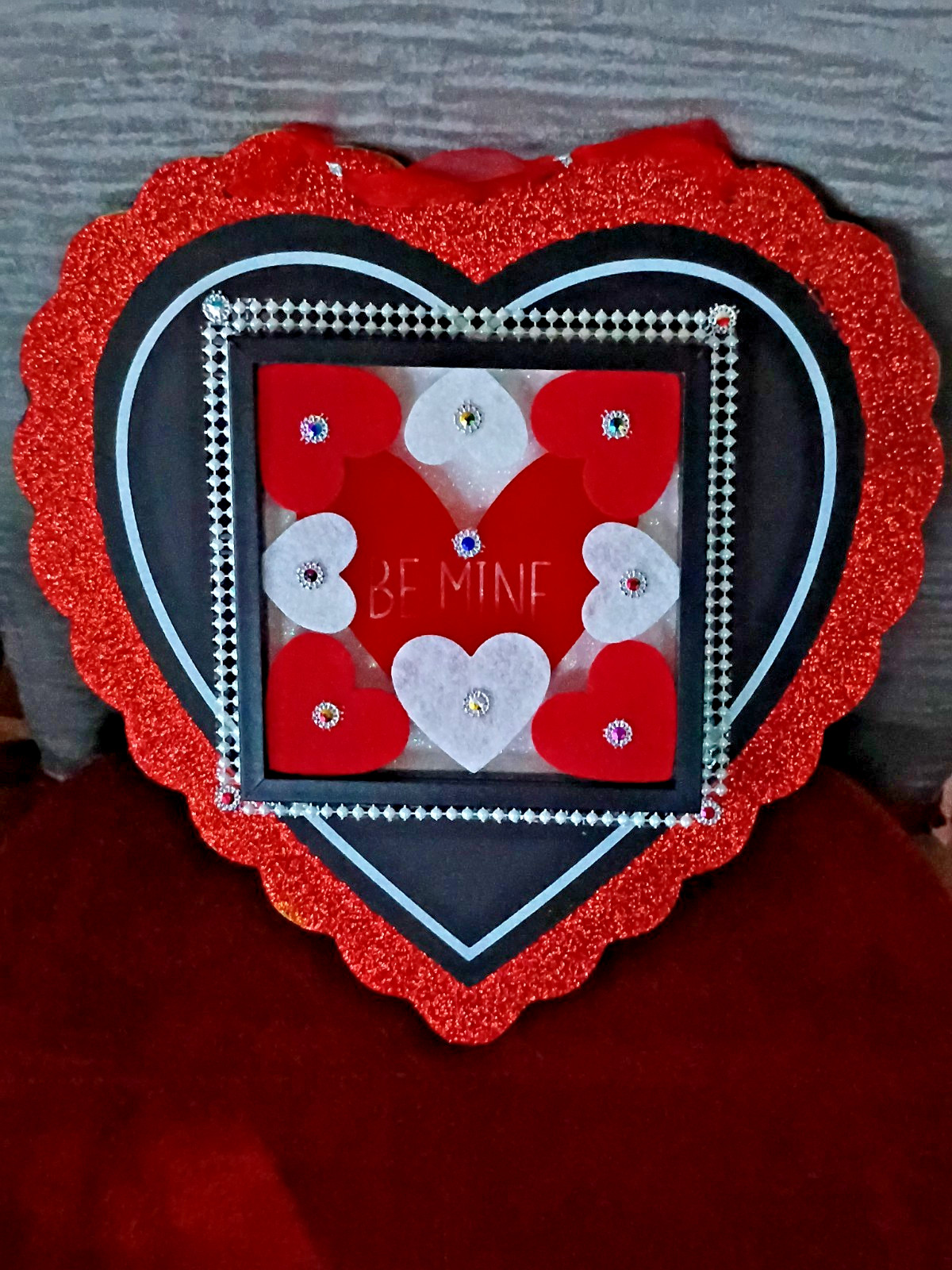 Big Heart Wall art Plaque/Sign Embellished Home Decor Poem two 3D Showbox
