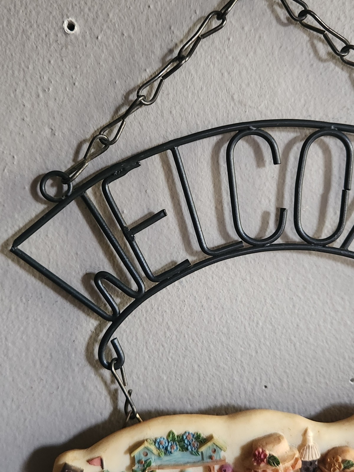 2000 Sue Dreamer Welcome Sign By Apple Jack Licensing Inc Whimsical Metal &Resin