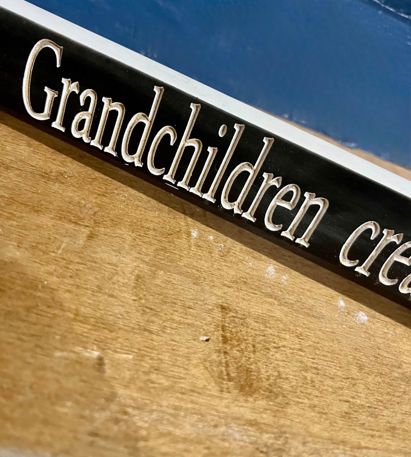 Grandchildren Complete the Circle of Life – 14”x 2″ Home Decor Wall Art Sign