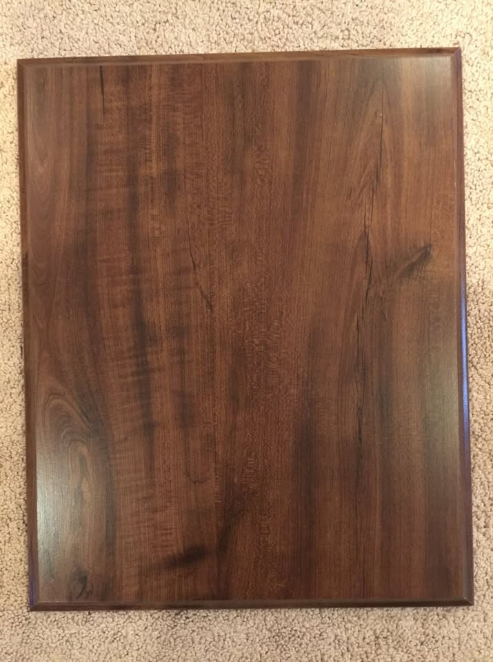 12″ X 15″ Walnut Finish Plaques (Case of 12)