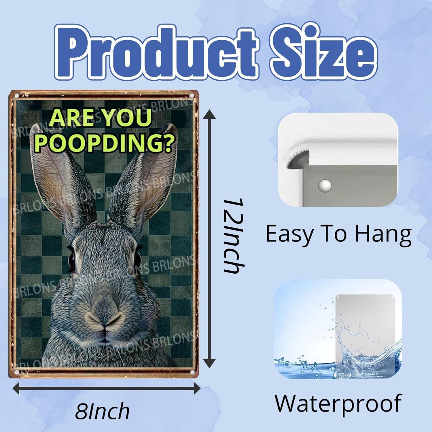 Tin Metal Signs Are You Poopding Rabbit Metal Sign Alumium Sign Vintage Sign Ret