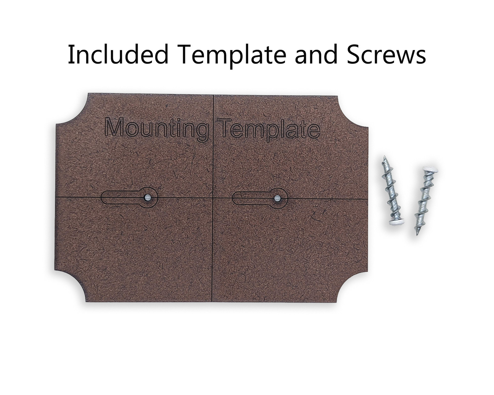 2:3 ratio blank Premium Walnut wooden plaque (Unfinished), Flush Mounted