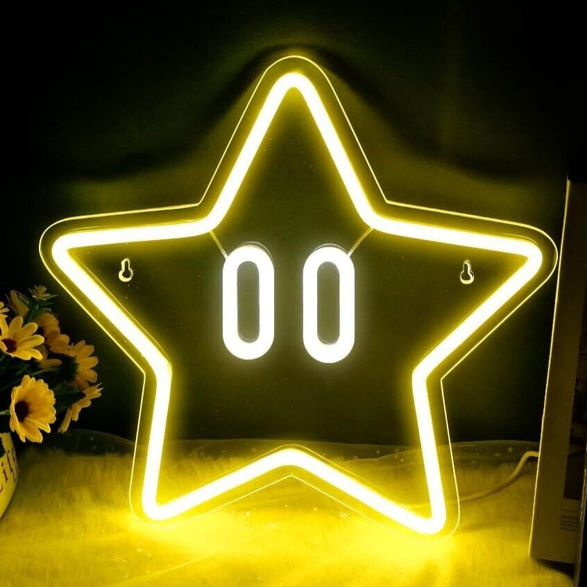 Game Neon Sign Interior Light LED USB Powered 100V ABS Ghost/Star etc. JAPAN NEW