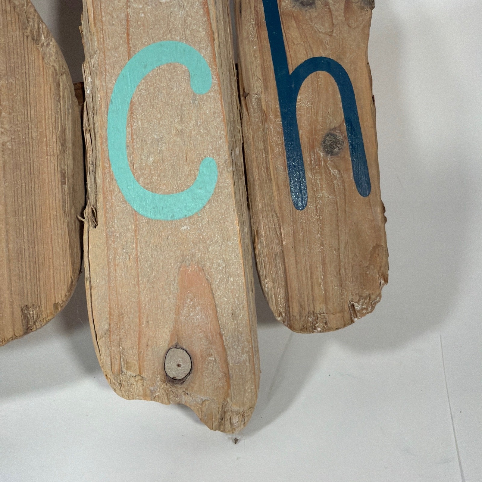 Rustic Wooden Beach Hanging Sign 14 x 9 x 1 in