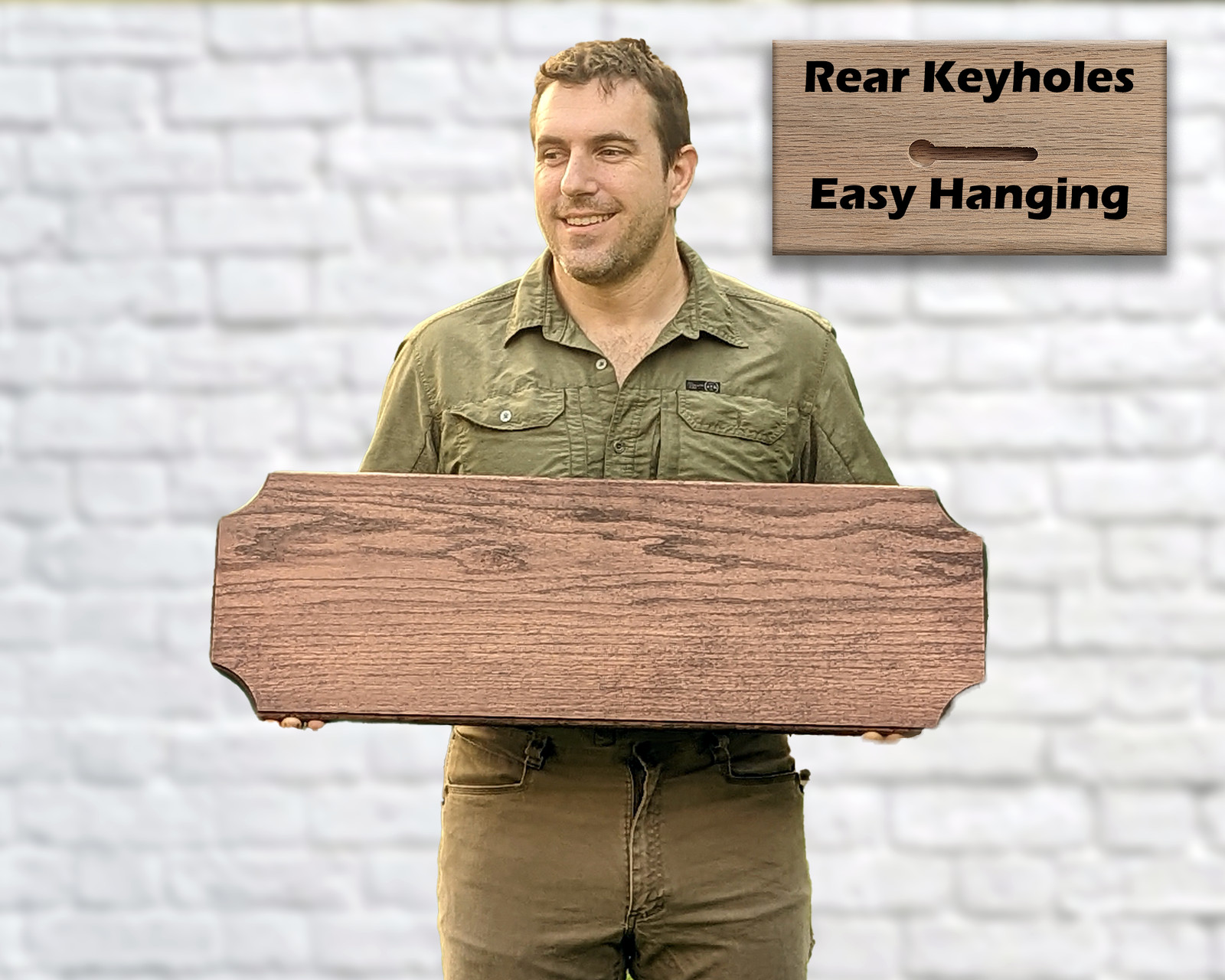 Large Blank Oak Plaque