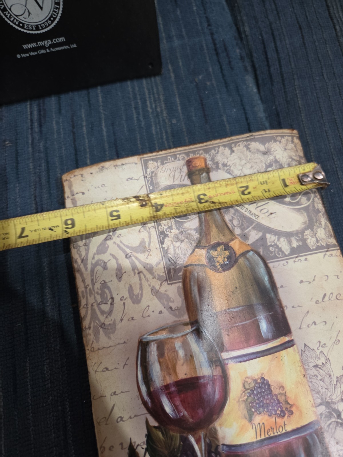 Tuscan Wine Wall 3D Art Tre Sorelle Read* Very Cute Set Of 3