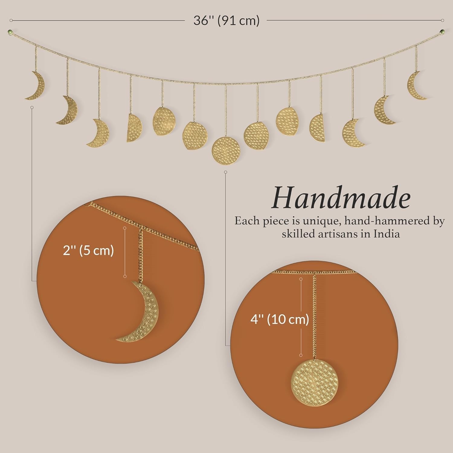 Moon Phase Wall Decor, Celestial Décor, Moon Décor & Boho Wall Décor, Gold Wa…