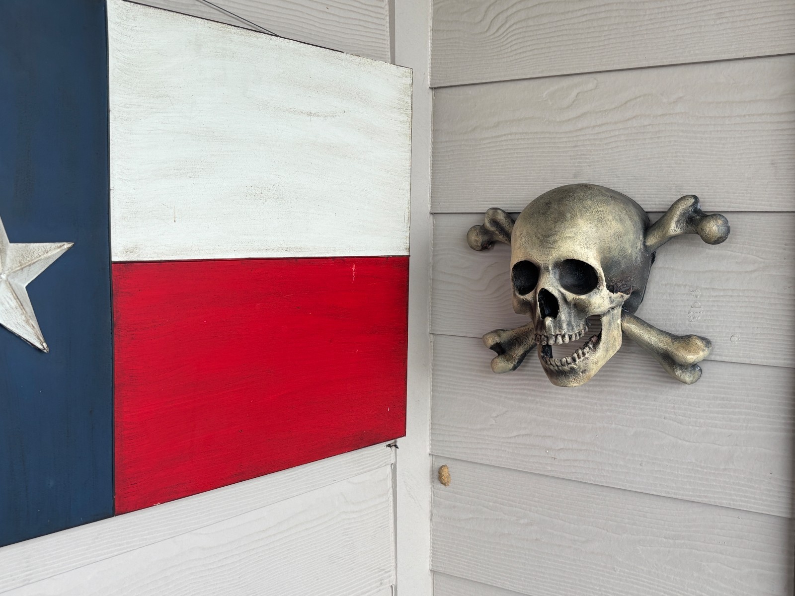 Pirate Skull & Crossbones Wall Decor | Lifesize Jolly Roger | Halloween Man Cave