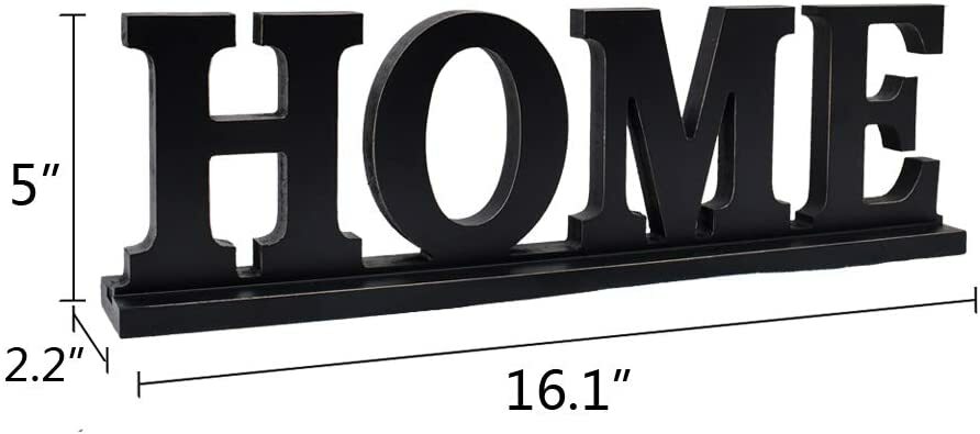 Decorative Wooden Cutout Word FAMILY/HOME/ LOVE/ BLESSED Sign for Home Decor