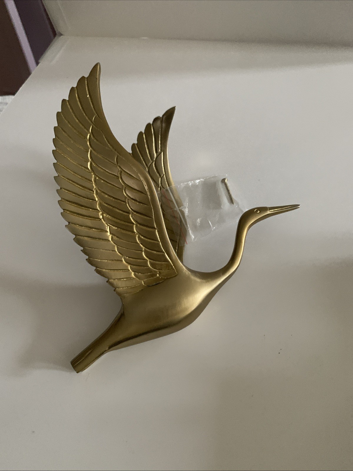 New Anthropologie Avila Wall Charm Flying Bird Swan