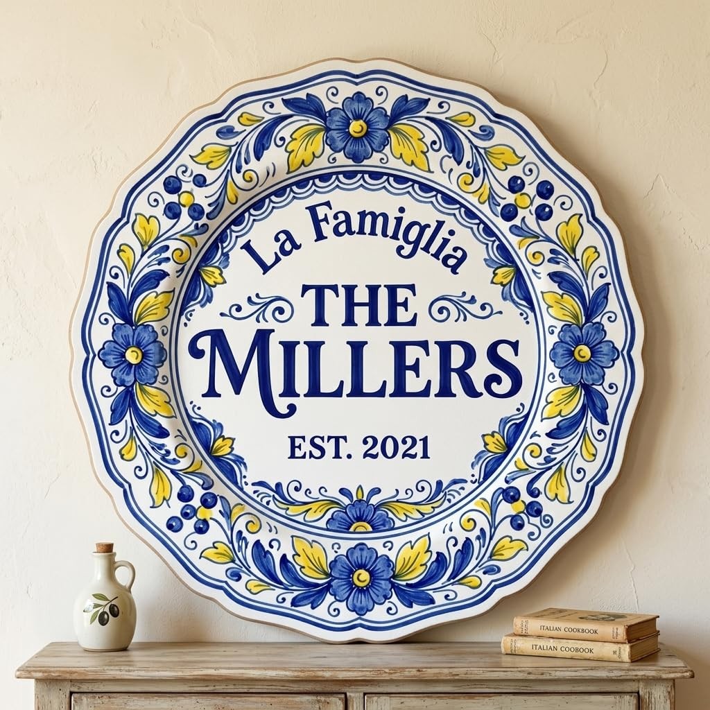 Custom Family Name Sign – Personalized Welcome Wall Decor MDF Plaque