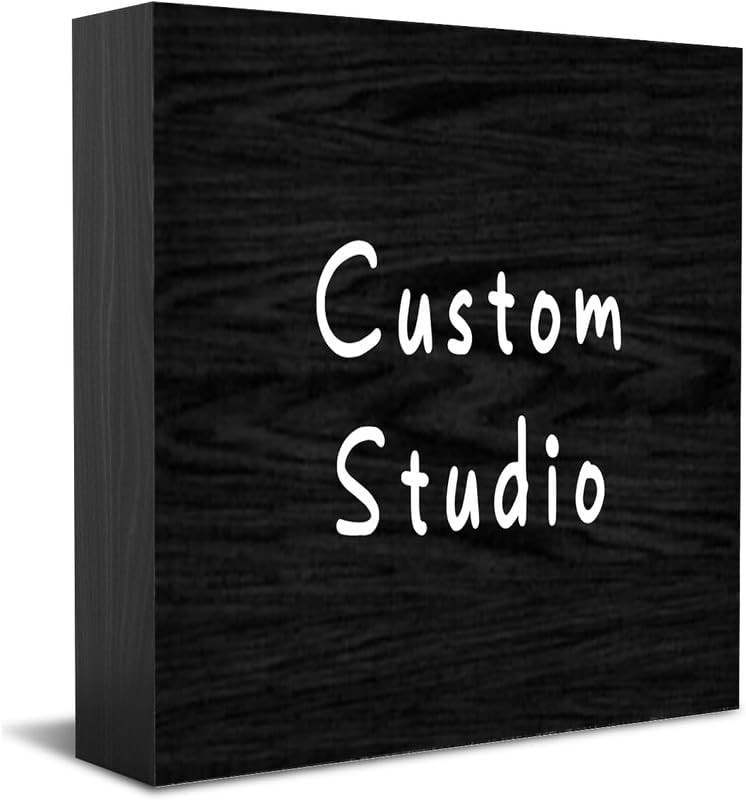 Custom Wooden Box Sign Decorative Funny Office Wood Box Sign Home Office Decor