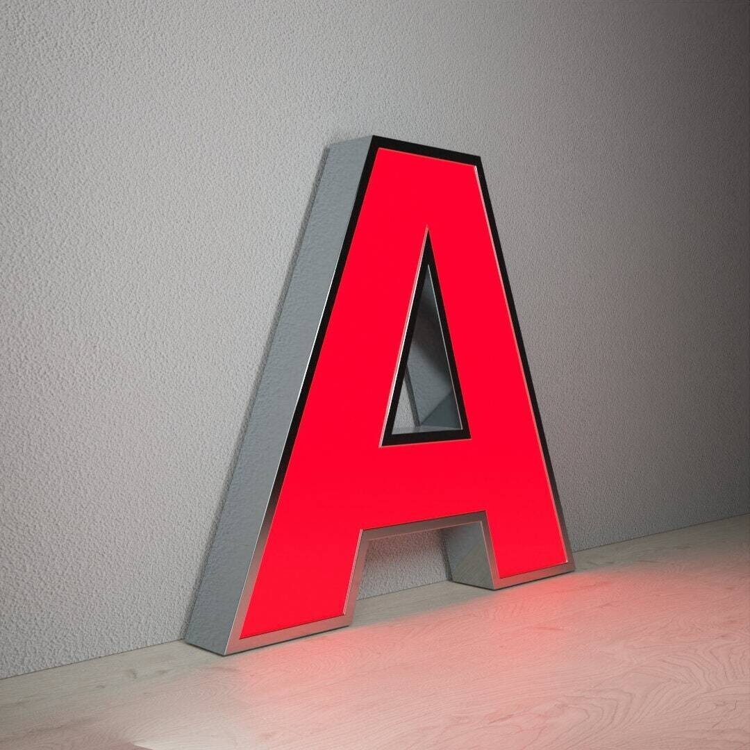 Custom 3D Channel Letters Sign LED Frontlit Storefront & Indoor/Outdoor Signage