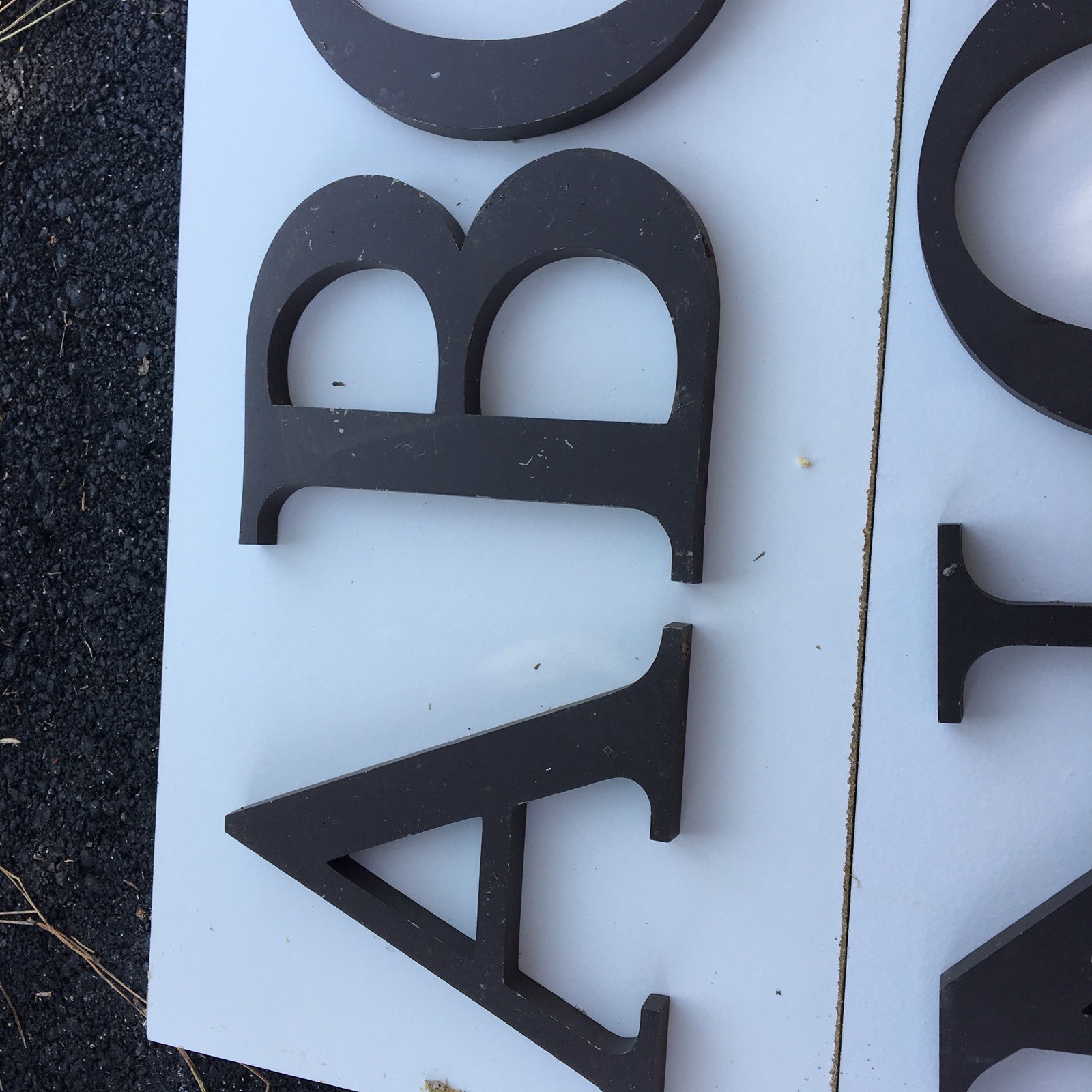 Gemini Cast Aluminum Letters 9” NT Roman will sell individually