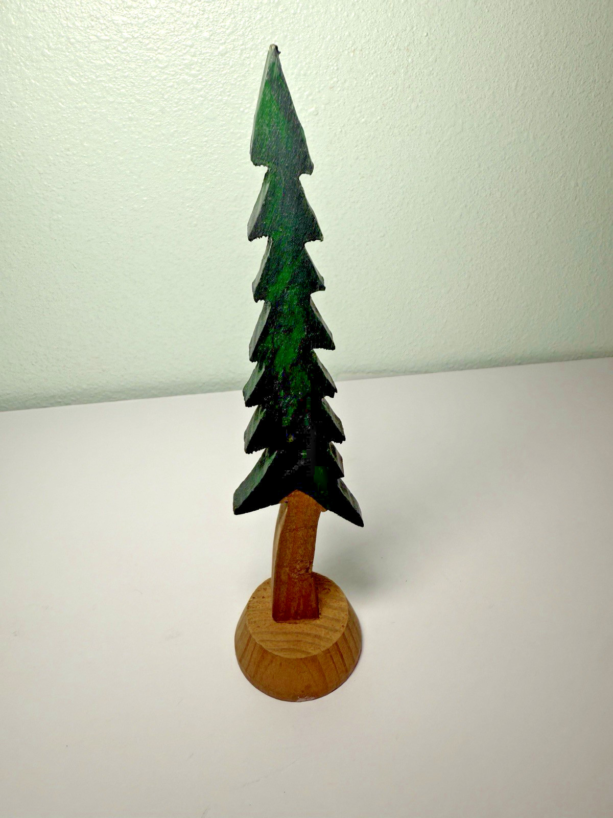 Christmas Decor – Prim Skinny Resin Alpine Tabletop Tree 8 inch and 6 Inch