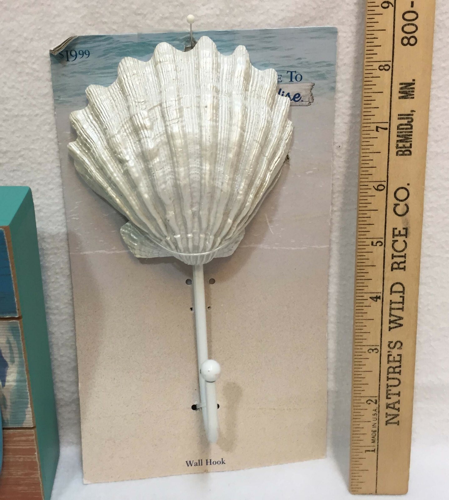 Nautical Ocean Beach Decor Wall Hooks Wood Box Sign Beach Surf Sand Lot of 3
