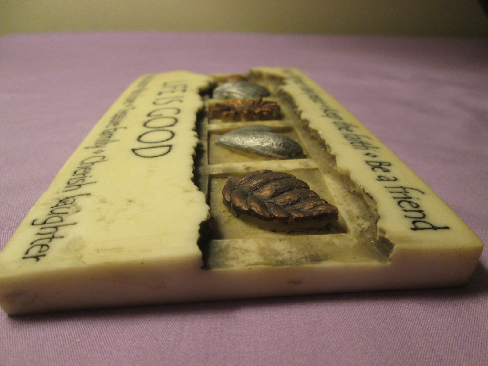 2009 History & Heraldry “LIFE IS GOOD” Inspirational Plaque Sign