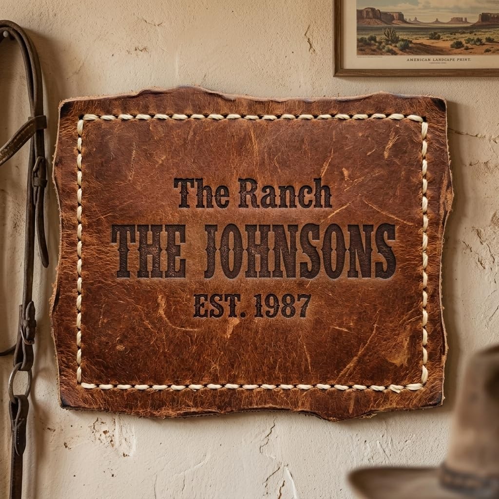 Custom Family Name Sign – Personalized Welcome Wall Decor MDF Plaque