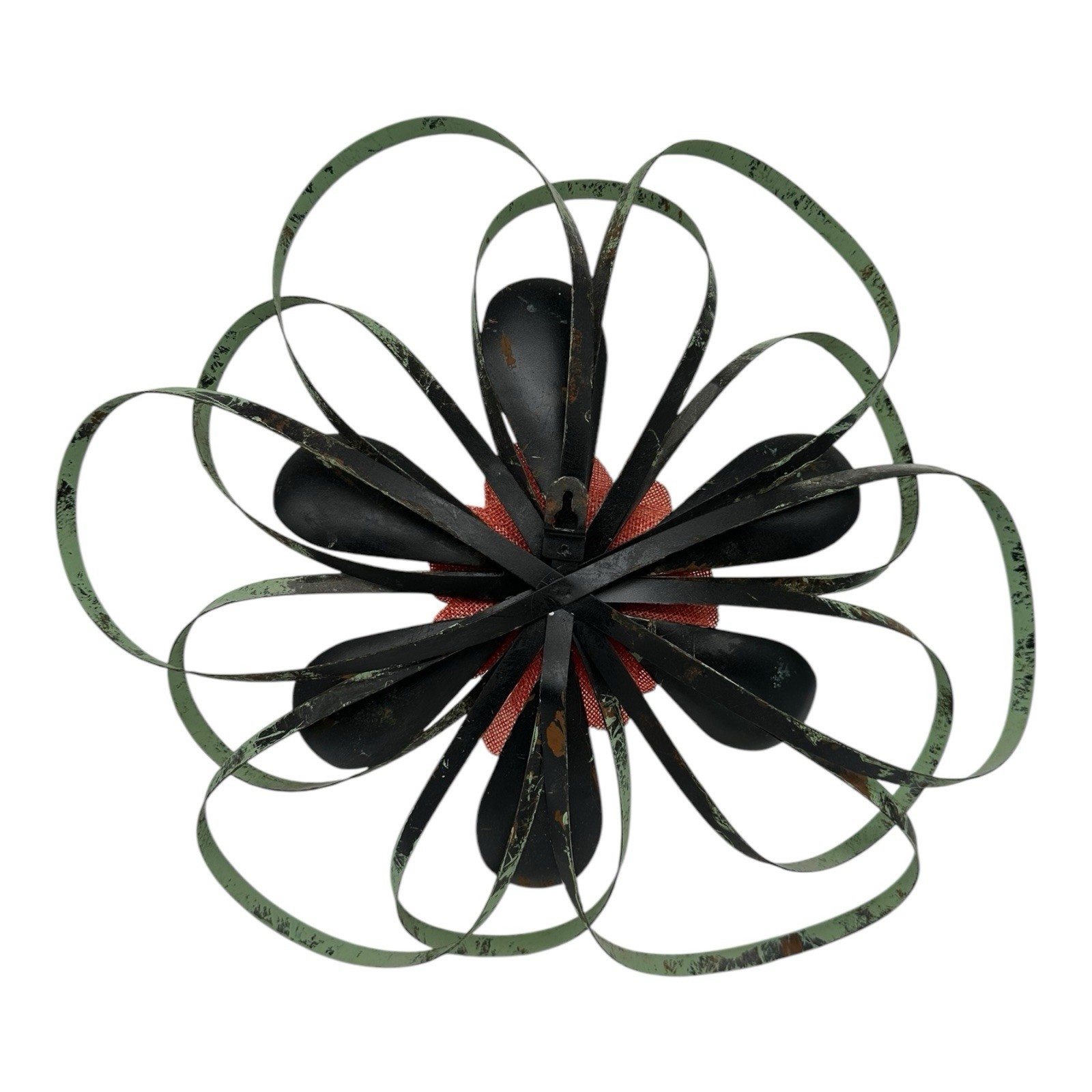 Multi Colored Metal Flower Wall Art Decor Hanging Indoor Home 16” x 16” x 3”