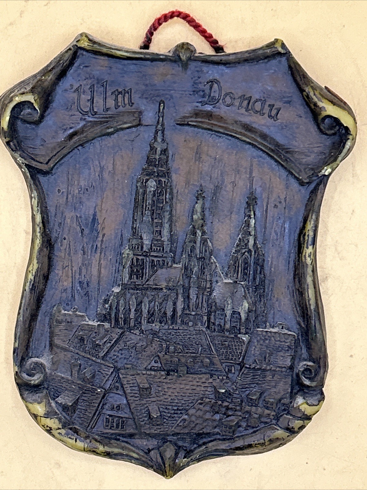 7.5” Wax? Soft Plastic? Wall Plaque. Ulm Donau