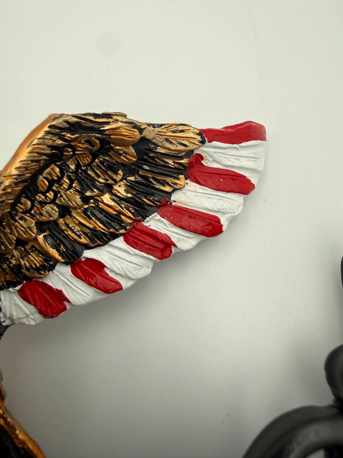 Patriotic American Eagle Wall Bracket Hanging Sign Holder 8″ Cast Decor