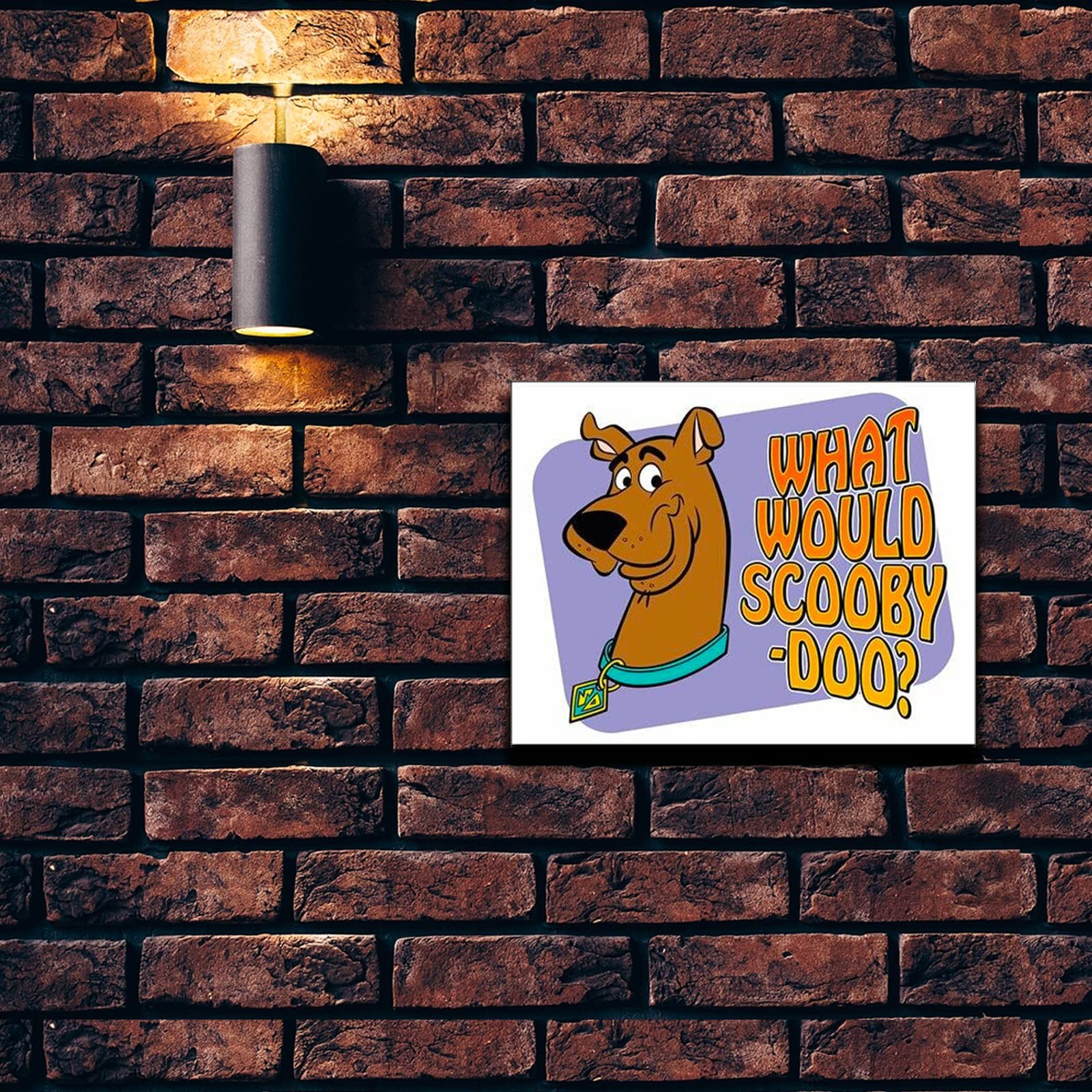 Desperate Enterprises Scooby Doo Tin Sign – Nostalgic Vintage Metal Wall Decor –