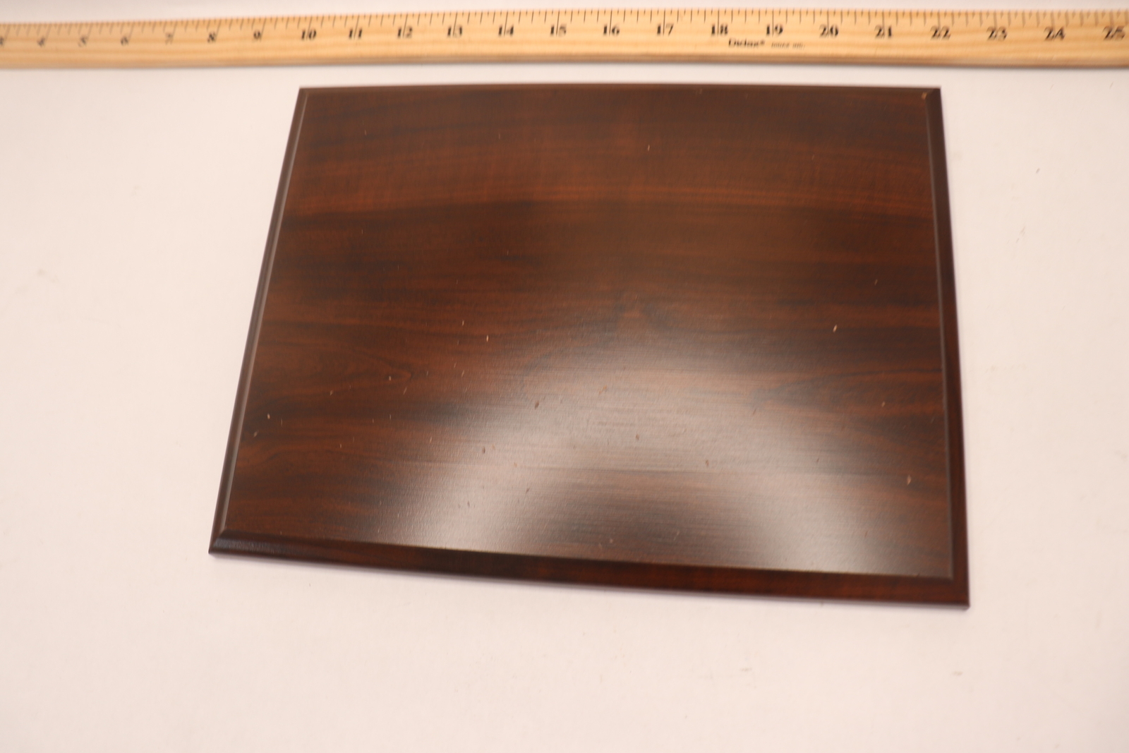 Plaque Board Cherry Finish 9″ X 12″ – Damaged On Front & Edges