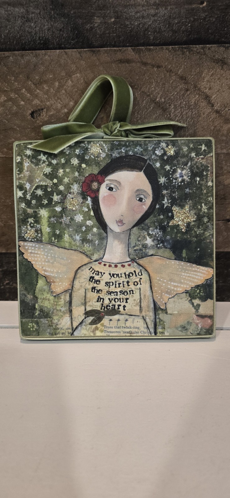 Kelly Rae Roberts May You Hold the Spirit of the Season 2012 Hanging Art Picture