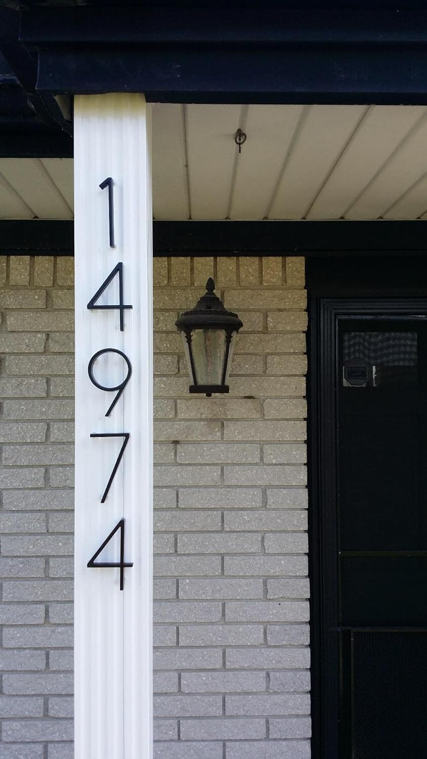 6″ Stainless Steel Floating House Number 5, Metal Modern House Numbers, Mailbox