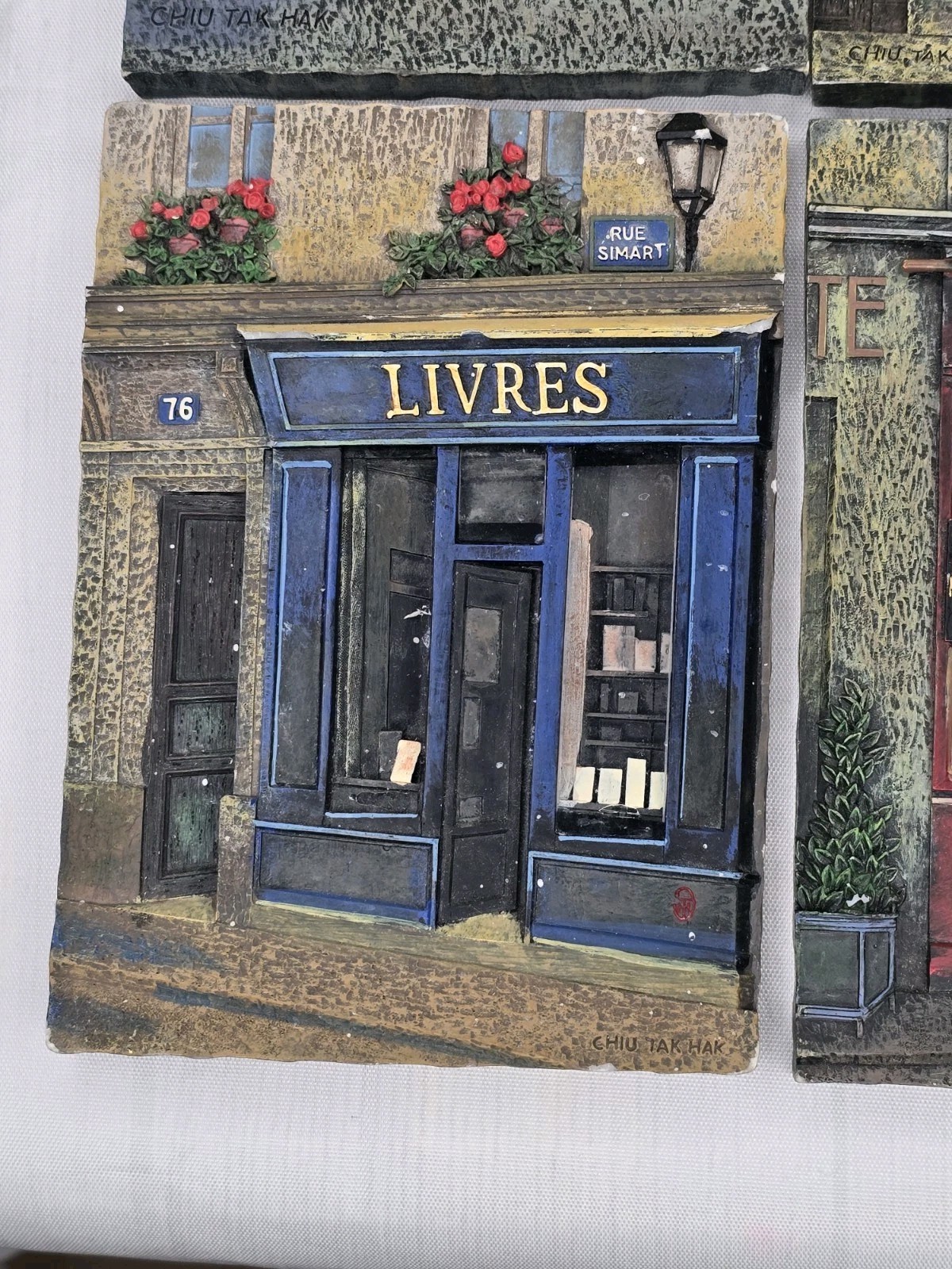 Chiu Tak Hak 3-d Paris Parisian Store Fronts Livre Bourgogne Library Restaurant