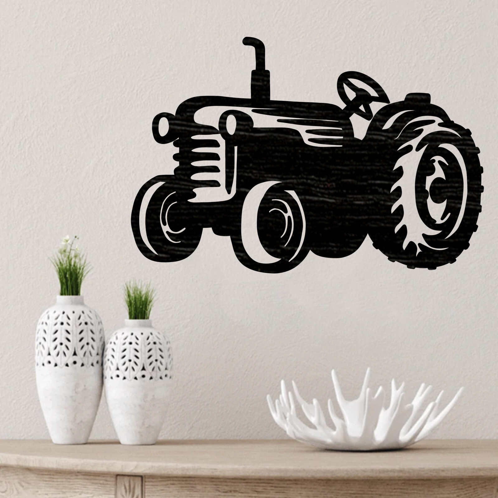 Tractor 2 Cut out, Wood plaque sign,wood Crafts,Craft supply,