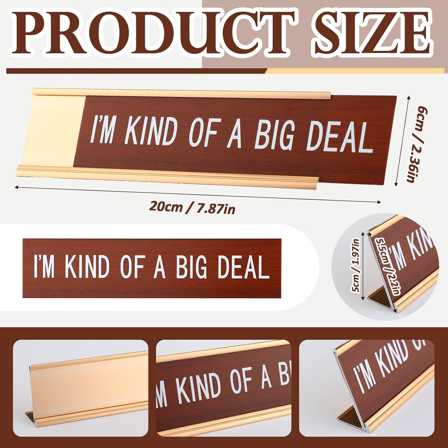 Funny Desk Signs for Office-I’M Kind of a Big Deal-Fun Office Accessories Novelt