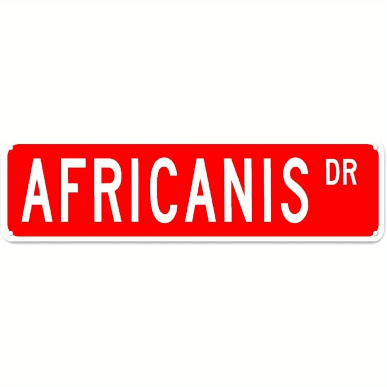 Simple Africanis Dr Street Metal Sign Africanis Dog Breed Hobby Lover Gift Decor