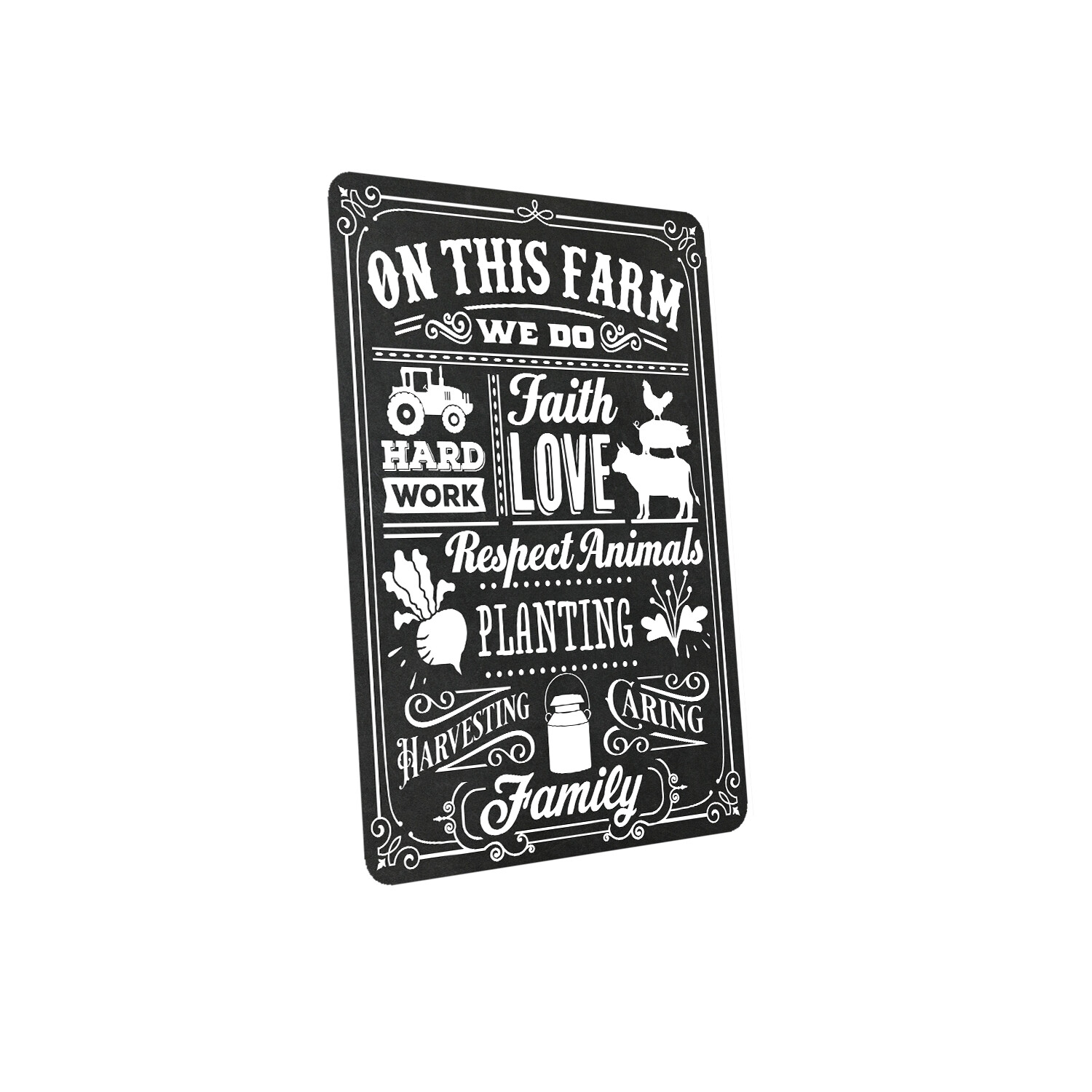 On This Farm Sign Life Faith Love Ranch Farmhouse Home Decor Gift 108120069001