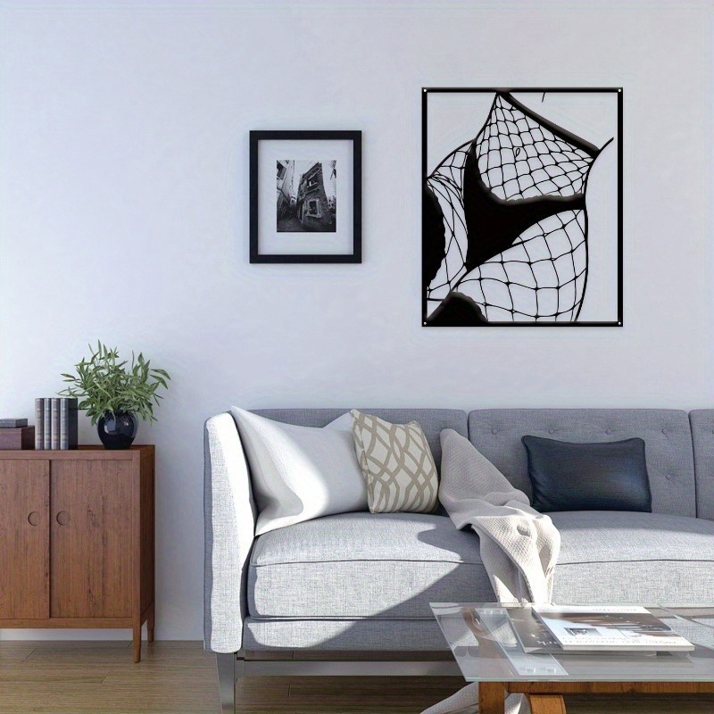 Minimalist Abstract Line Woman Metal Wall Art Modern Home Decor Gift