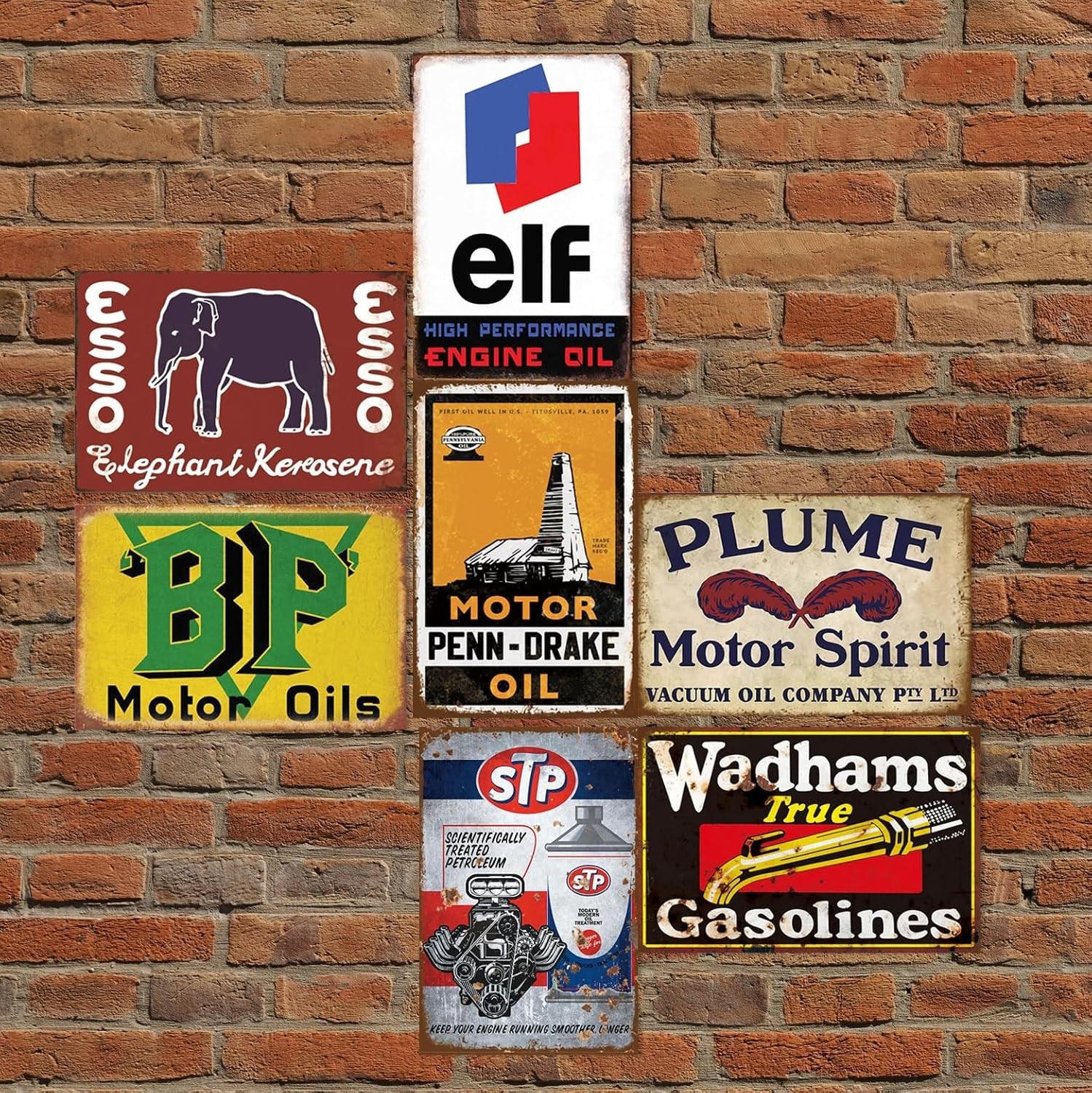 Nostalgic Tin Signs for Bar, Garage, 24 Ct