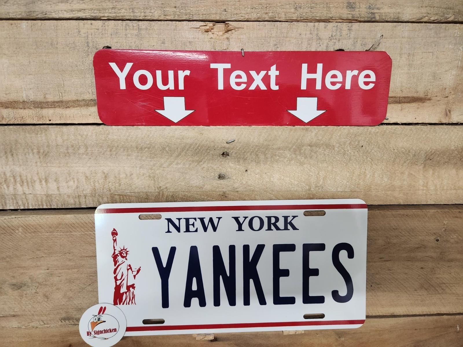 New York Liberty, CUSTOM TEXT, personalized vanity License Plate for car, truck