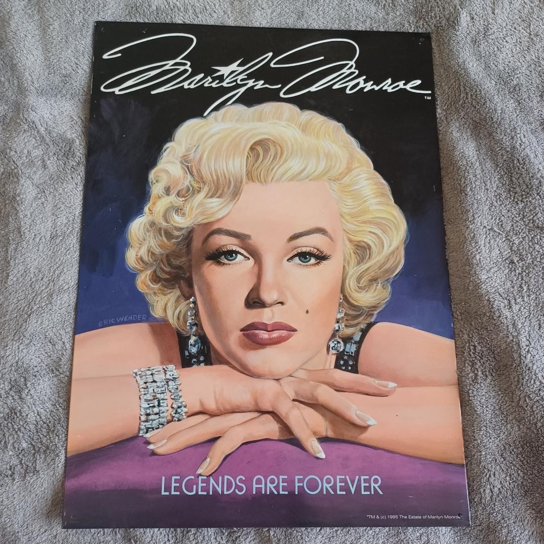12″ X 17″ Metal Sign 1995 Mancave Theater Movies Decor Wall Art Marilyn Monroe