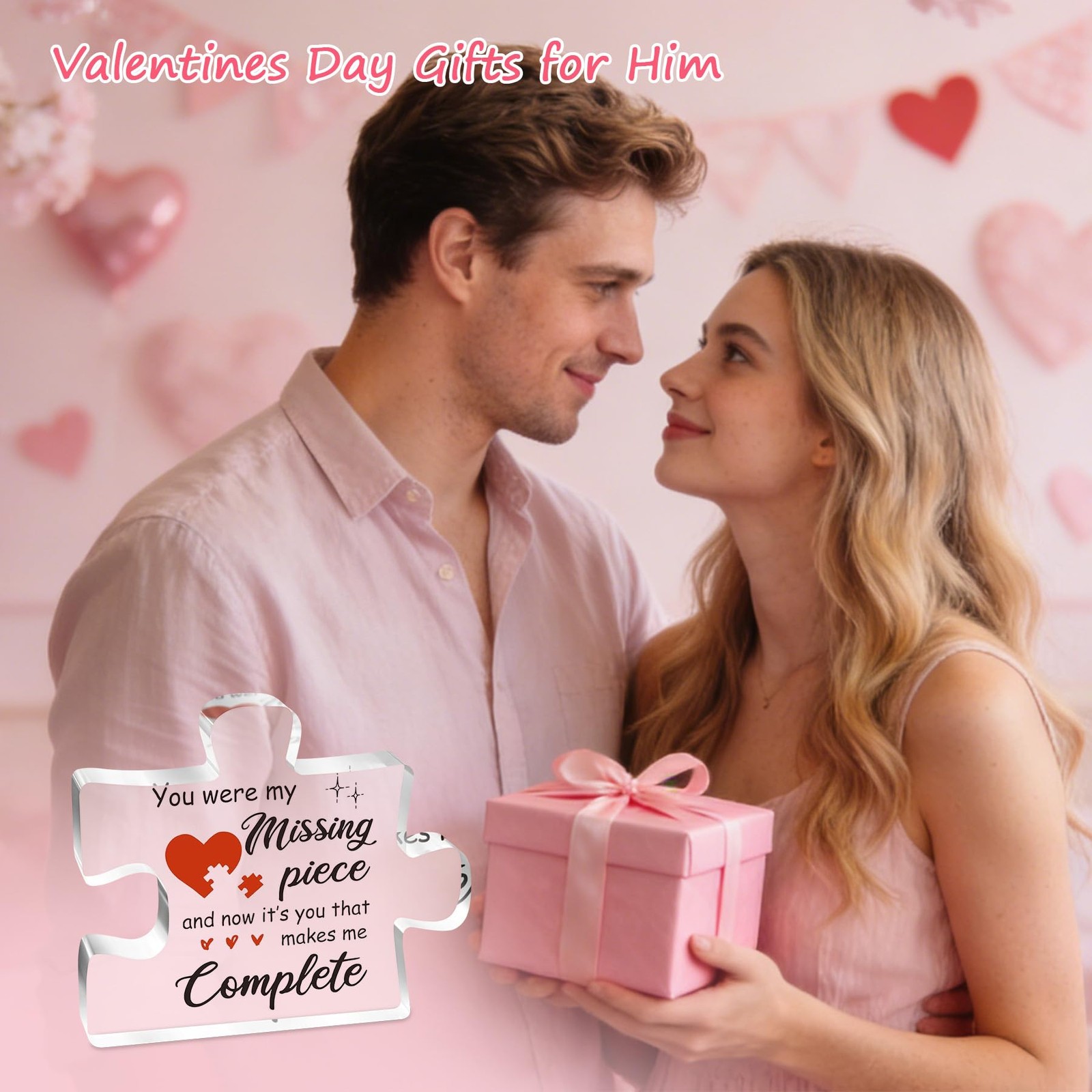 Gifts for Her, Him, Birthday 3.9 x 3.3 x 0.4 inches, Pink