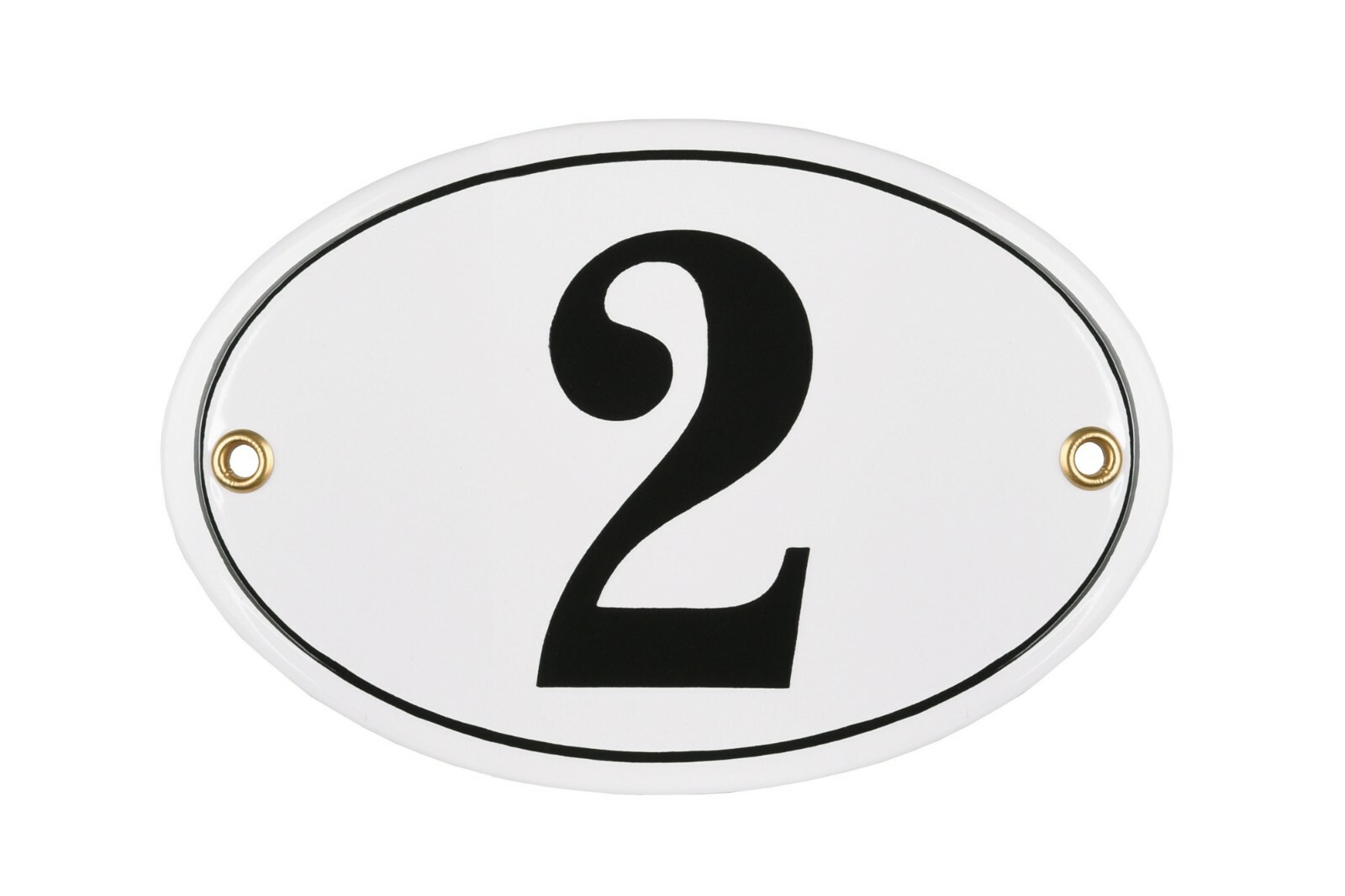 Porcelain address plaque 2.8×4.1″ customisable handmade enamel house number sign