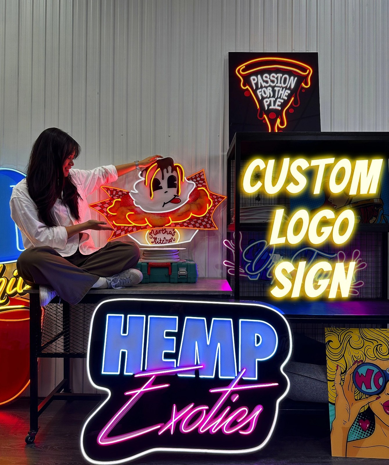 Custom Business Logo Neon Sign Personalized LED Light Sign Business Wall Decor