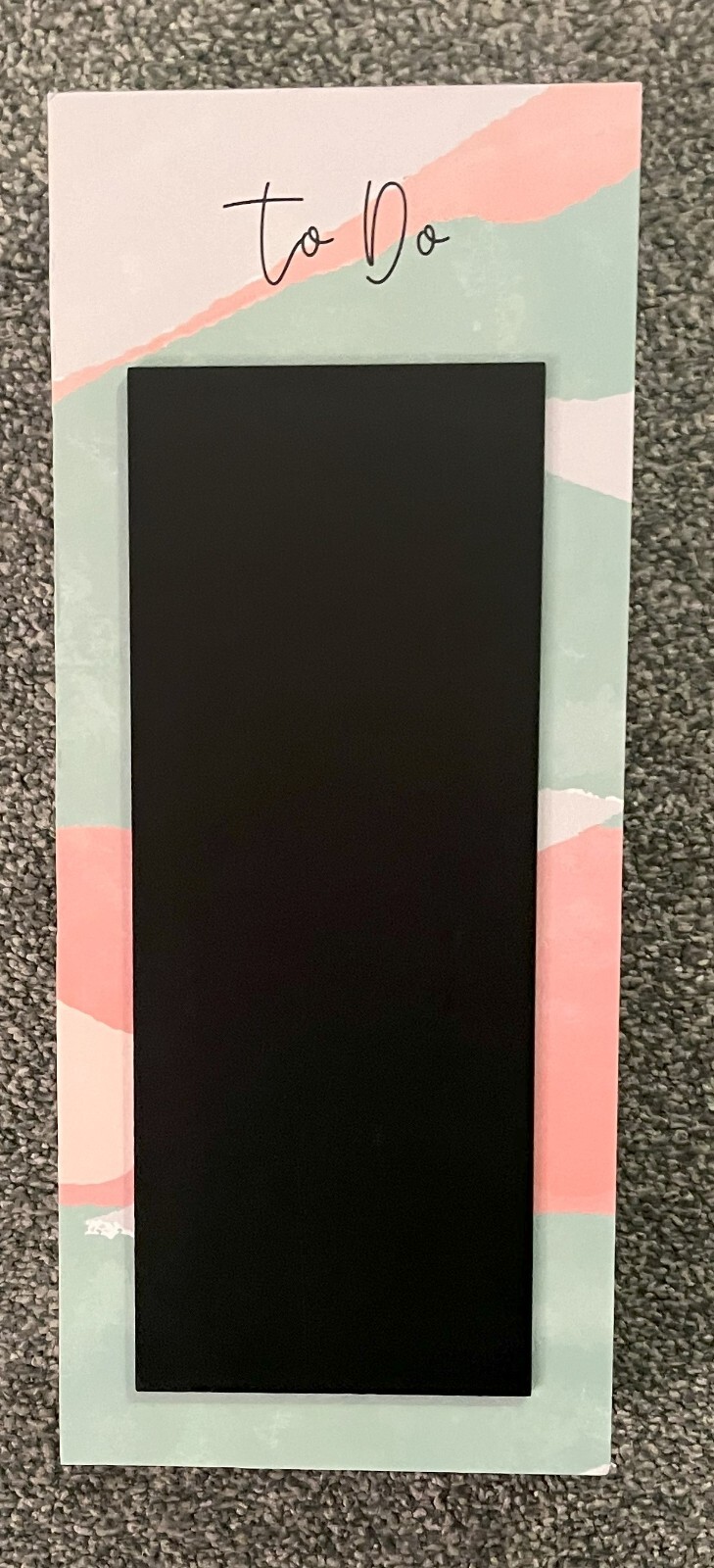 New View Vertical “TO DO” Wall Plaque with Chalkboard. Chalk Included! 12″ x 5″