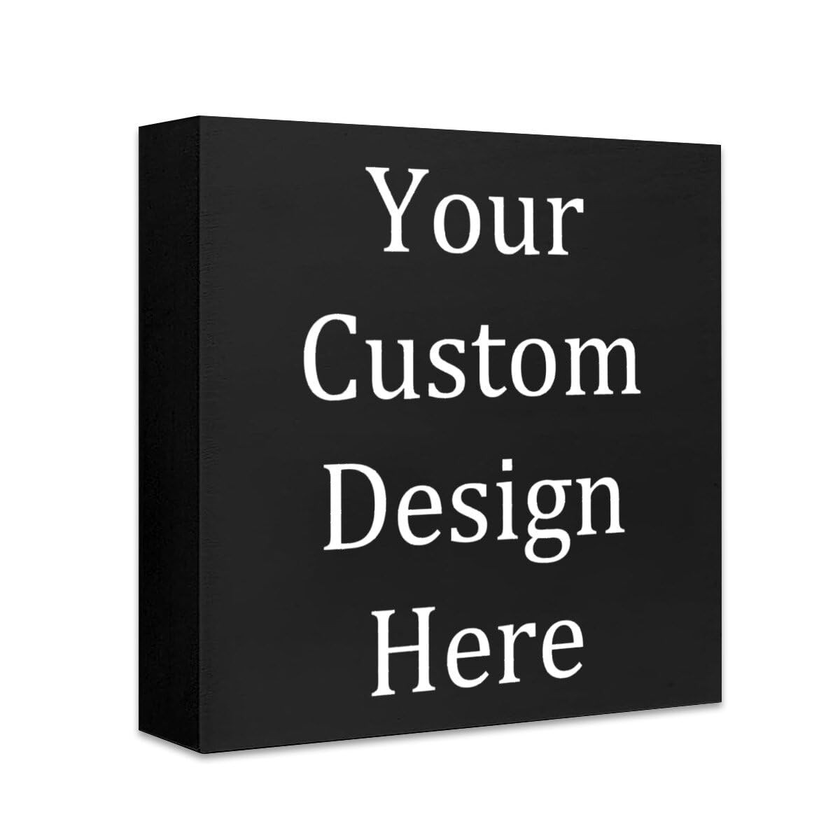 Custom Wooden Box Sign Decorative Funny Office Wood Box Sign Home Office Decor