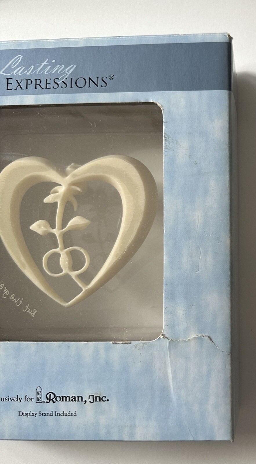 Lasting Expressions Heart Rose Plaque Wedding Anniversary Love Gift