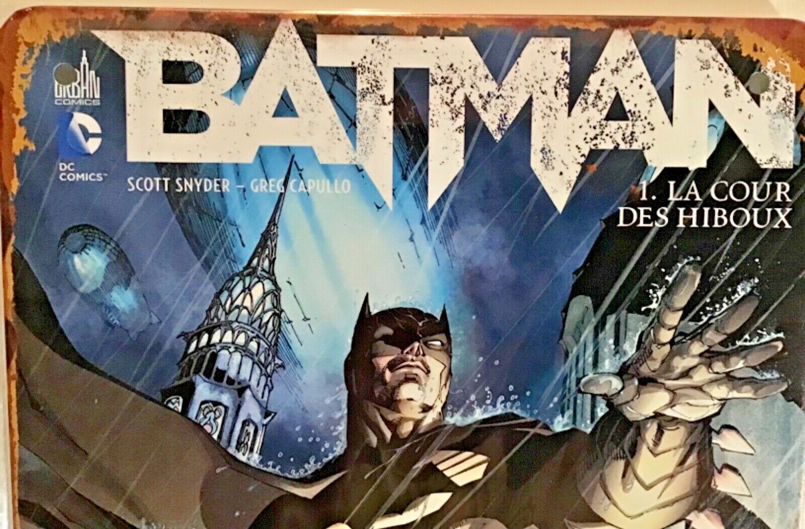TIN SIGN 8×12 Batman superhero DC comics books kids children adults wall door
