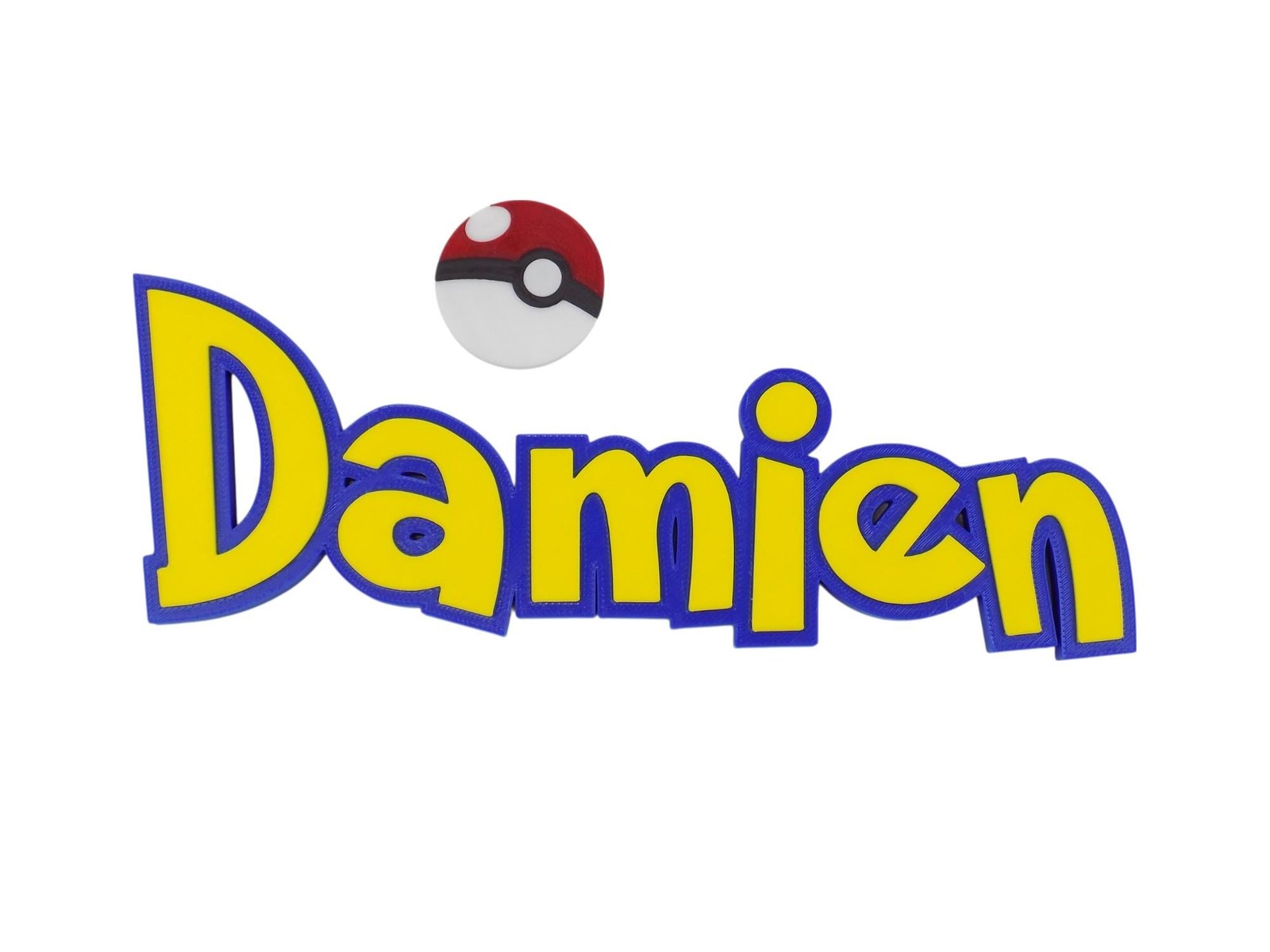 Personalized Pokémon‑Style Name Sign – Custom 3D Printed Kids Room Decor, Gamer