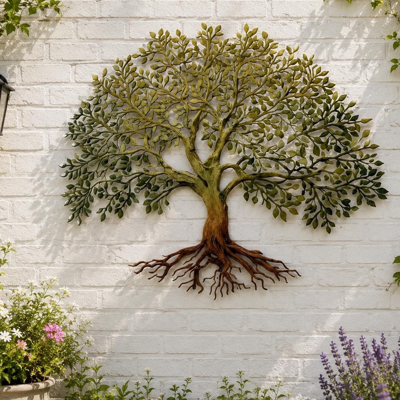 Tree of Life Metal Sign, UV Printed Aluminum Wall Art, Rustic Nature Decor