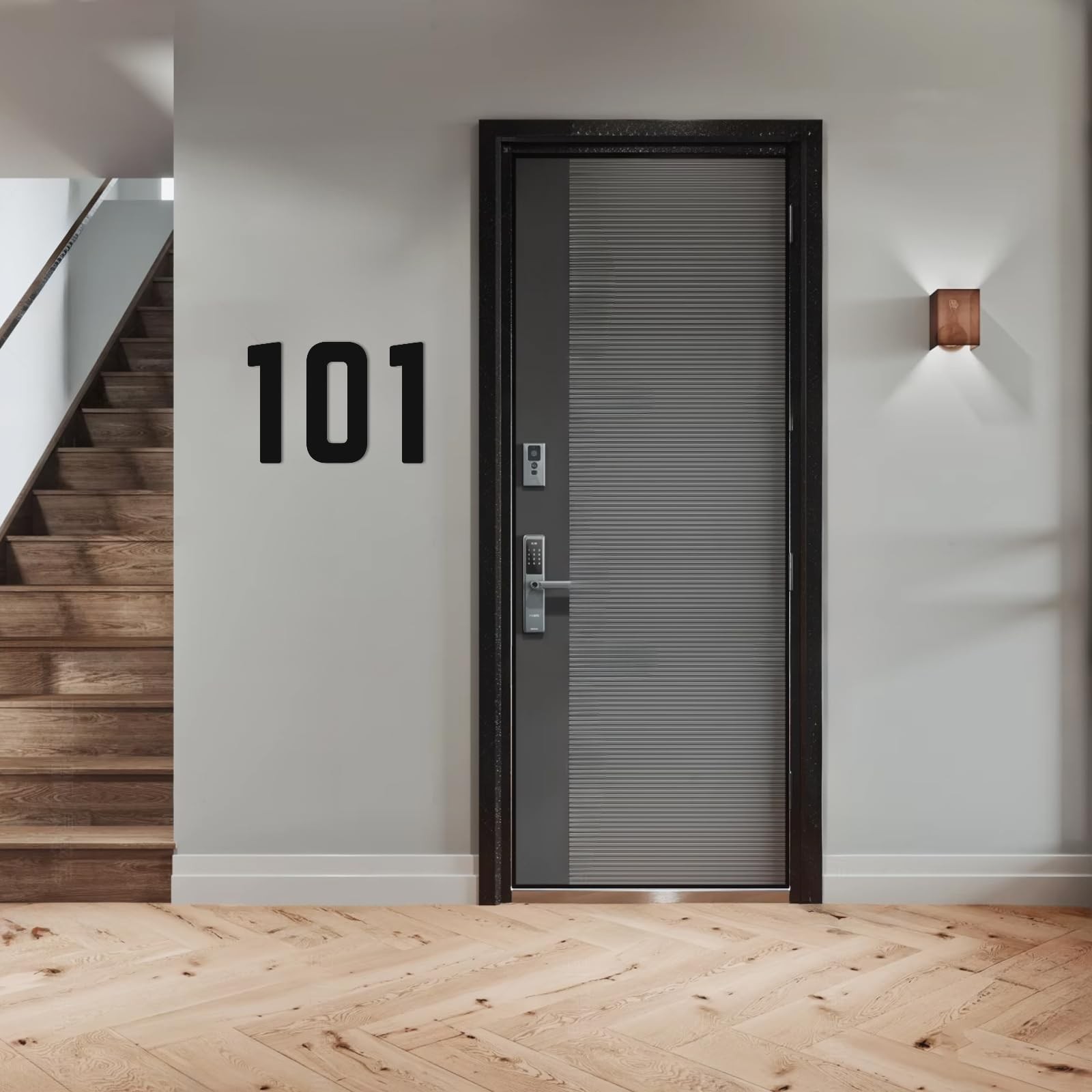 SpNo1-MS 5″ Black Acrylic House Number X